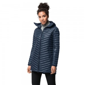 Abrigos De Plumón Jack Wolfskin Atmosphere Mujer Azules Oscuro | HL8031462