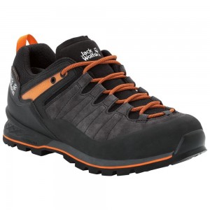 Botas Para Caminar Jack Wolfskin Scrambler Xt Texapore Low Hombre Black/Orange | ZG3640157