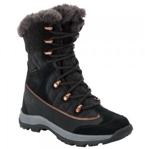 Botas de Invierno Jack Wolfskin Aspen Texapore High Mujer Grises | FE7185624