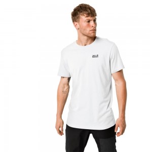 Camiseta Jack Wolfskin Essential Hombre Blancos | FT1578460