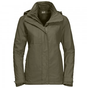 Chaqueta 3 En 1 Jack Wolfskin Echo Pass Mujer Grises | CK8054672