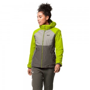 Chaqueta 3 En 1 Jack Wolfskin Mount Isa Mujer Verdes Claro | BT8972045