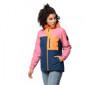 Chaqueta Impermeable Jack Wolfskin 365 Flash Mujer Naranjas | AJ5291643