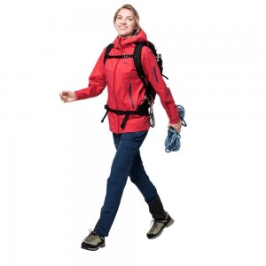 Chaqueta Impermeable Jack Wolfskin Exolight Pro Mujer Rojos | GA0859136