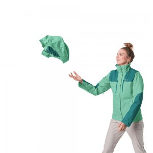 Chaqueta Impermeable Jack Wolfskin Jasper Mujer Verdes | ZI9718320