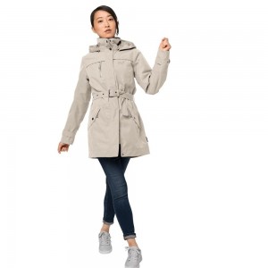 Chaqueta Impermeable Jack Wolfskin Kimberley Mujer Grises | FB5679812