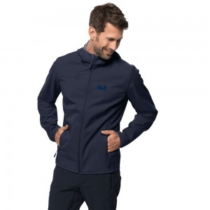 Chaqueta Softshell Jack Wolfskin Northern Point Hombre Azules | WY2071456