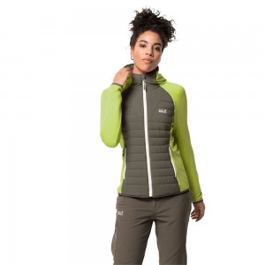 Chaqueta deportiva Jack Wolfskin Crossing Peak Mujer Grises | RY1430296