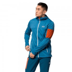 Chaqueta deportiva Jack Wolfskin Milford Hooded Hombre Azules | CU4670153