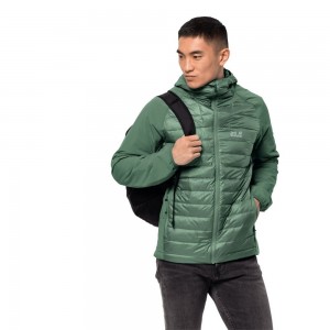 Chaquetas Aislantes Jack Wolfskin Jwp Hybrid Hombre Verde Oliva | IO1824507