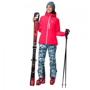 Chaquetas De Esquí Jack Wolfskin Great Snow Mujer Rosas | DI2869715