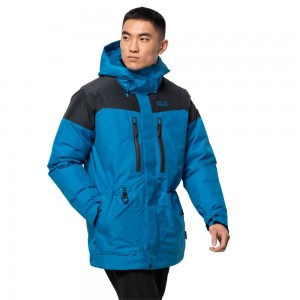 Chaquetas De Invierno Jack Wolfskin North Ice Hombre Azules | PA1974638