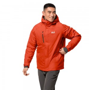 Chaquetas De Invierno Jack Wolfskin Troposphere Hombre Rojos | KW4372015