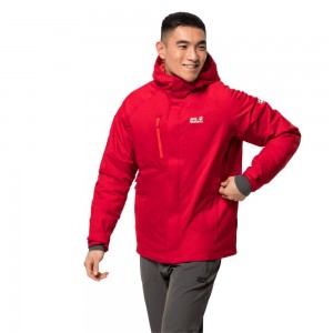 Chaquetas De Invierno Jack Wolfskin Troposphere Hombre Rojos | LZ0185426