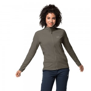 Chaquetas De Lana Jack Wolfskin Jwp Midlayer Mujer Grises | CK1345928