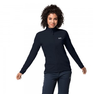 Chaquetas De Lana Jack Wolfskin Jwp Midlayer Mujer Azules | SI7381460