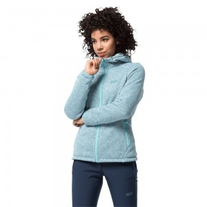 Chaquetas De Lana Jack Wolfskin Lakeland Mujer Azules | EH0873254