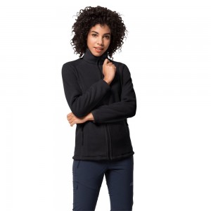 Chaquetas De Lana Jack Wolfskin Midnight Moon Mujer Negros | AG4013567