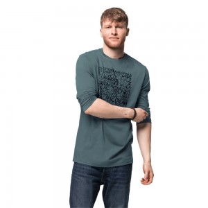 Jerséis Jack Wolfskin Ocean Longsleeve Hombre Verdes Claro | JZ4352079