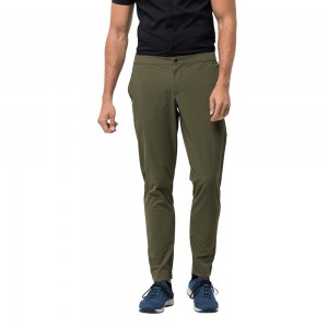 Pantalón softshell Jack Wolfskin Jwp Hombre Verdes | HN1526708