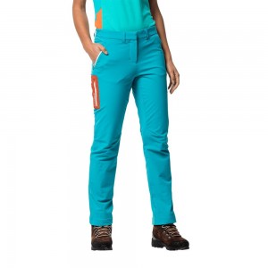 Pantalón softshell Jack Wolfskin Overland Ii Mujer Azules Oscuro | OV7564283