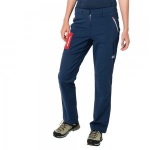 Pantalón softshell Jack Wolfskin Overland Mujer Azules Oscuro | WA0421983