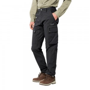 Pantalones Casuales Jack Wolfskin Lakeside Hombre Negros | YR0235468