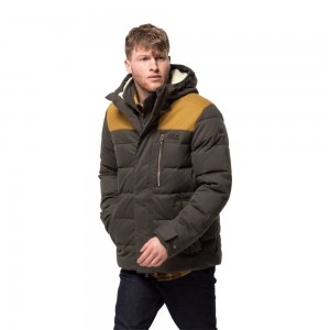 Plumifero Jack Wolfskin Lakota Hombre Grises Marrom | FT4705123