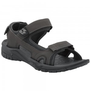 Sandalias Jack Wolfskin Lakewood Cruise Hombre Negros | RE0169542