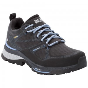 Tenis de Senderismo Jack Wolfskin Force Striker Texapore Low Mujer Black/Blue | RP6074591