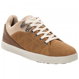 Zapatos Casual Jack Wolfskin Auckland Low Mujer Brown/White | LE2756401