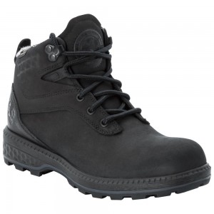 Zapatos Casual Jack Wolfskin Jack Ride Texapore Mid Mujer Black/Black | QI0796345