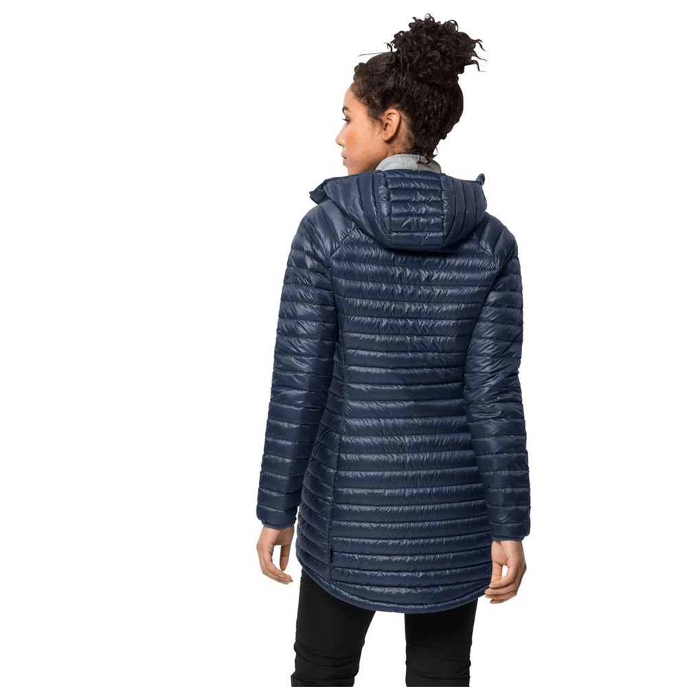 Abrigos De Plumón Jack Wolfskin Atmosphere Mujer Azules Oscuro | HL8031462