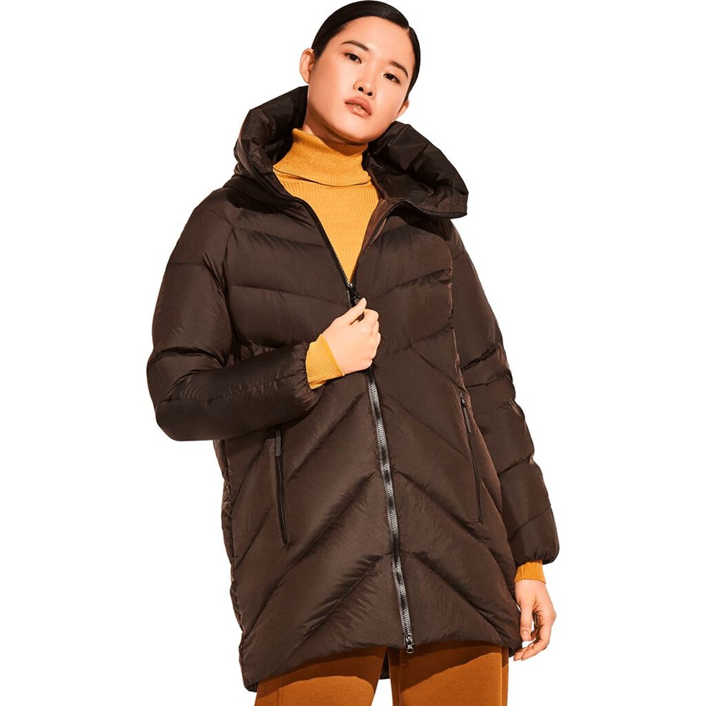 Abrigos De Plumón Jack Wolfskin Upper East Long Mujer Chocolate | HX4810692