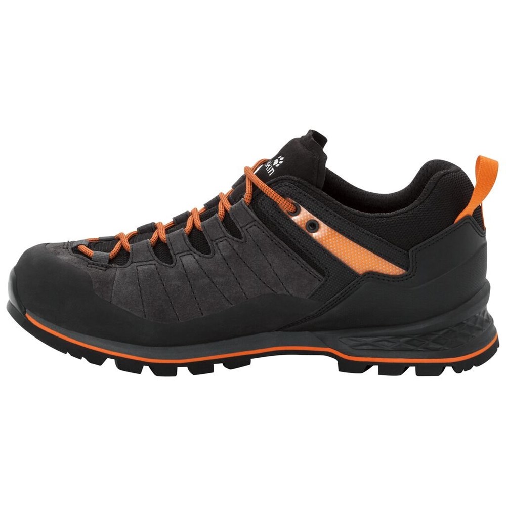 Botas Para Caminar Jack Wolfskin Scrambler Xt Texapore Low Hombre Black/Orange | ZG3640157