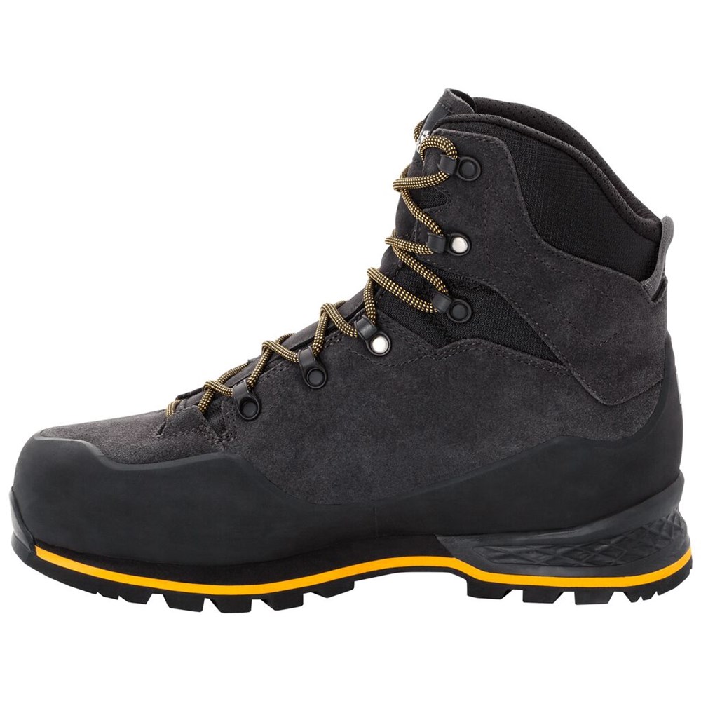 Botas Para Caminar Jack Wolfskin Wilderness Xt Texapore Mid Hombre Negros | UQ4721058