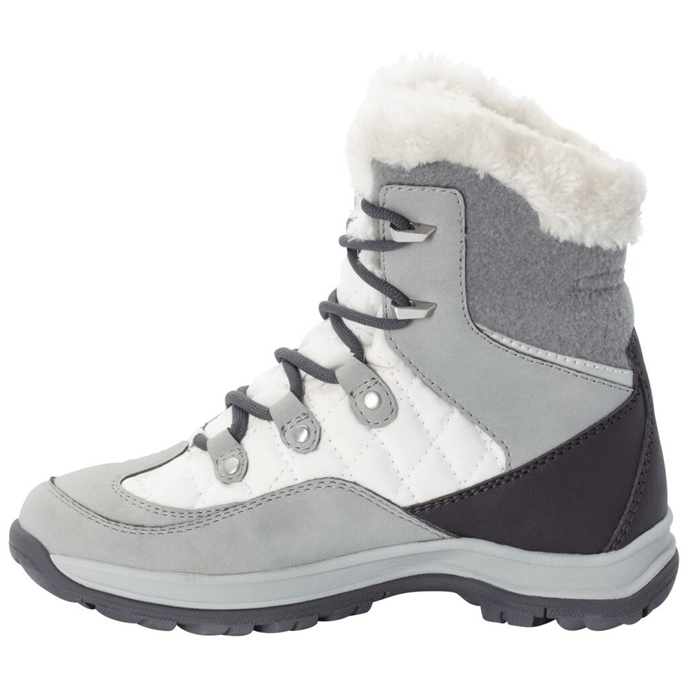 Botas de Invierno Jack Wolfskin Aspen Texaporeid Mujer White/Silver | OV9275318