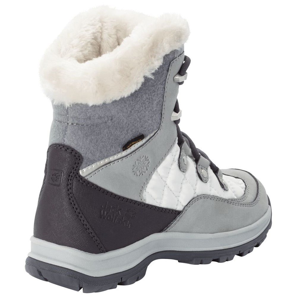 Botas de Invierno Jack Wolfskin Aspen Texaporeid Mujer White/Silver | OV9275318