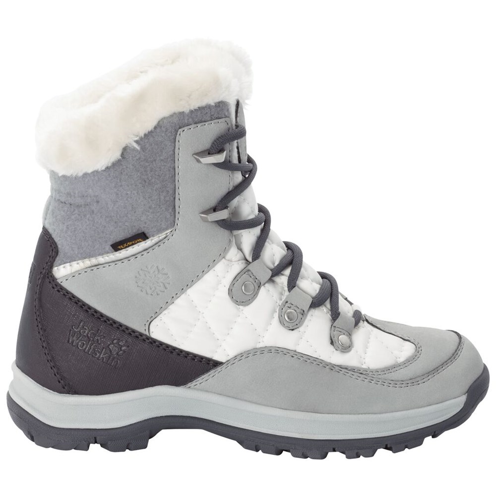 Botas de Invierno Jack Wolfskin Aspen Texaporeid Mujer White/Silver | OV9275318