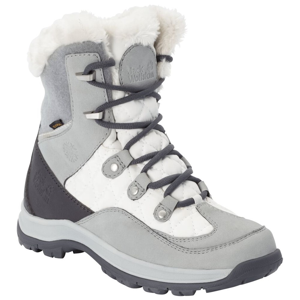 Botas de Invierno Jack Wolfskin Aspen Texaporeid Mujer White/Silver | OV9275318