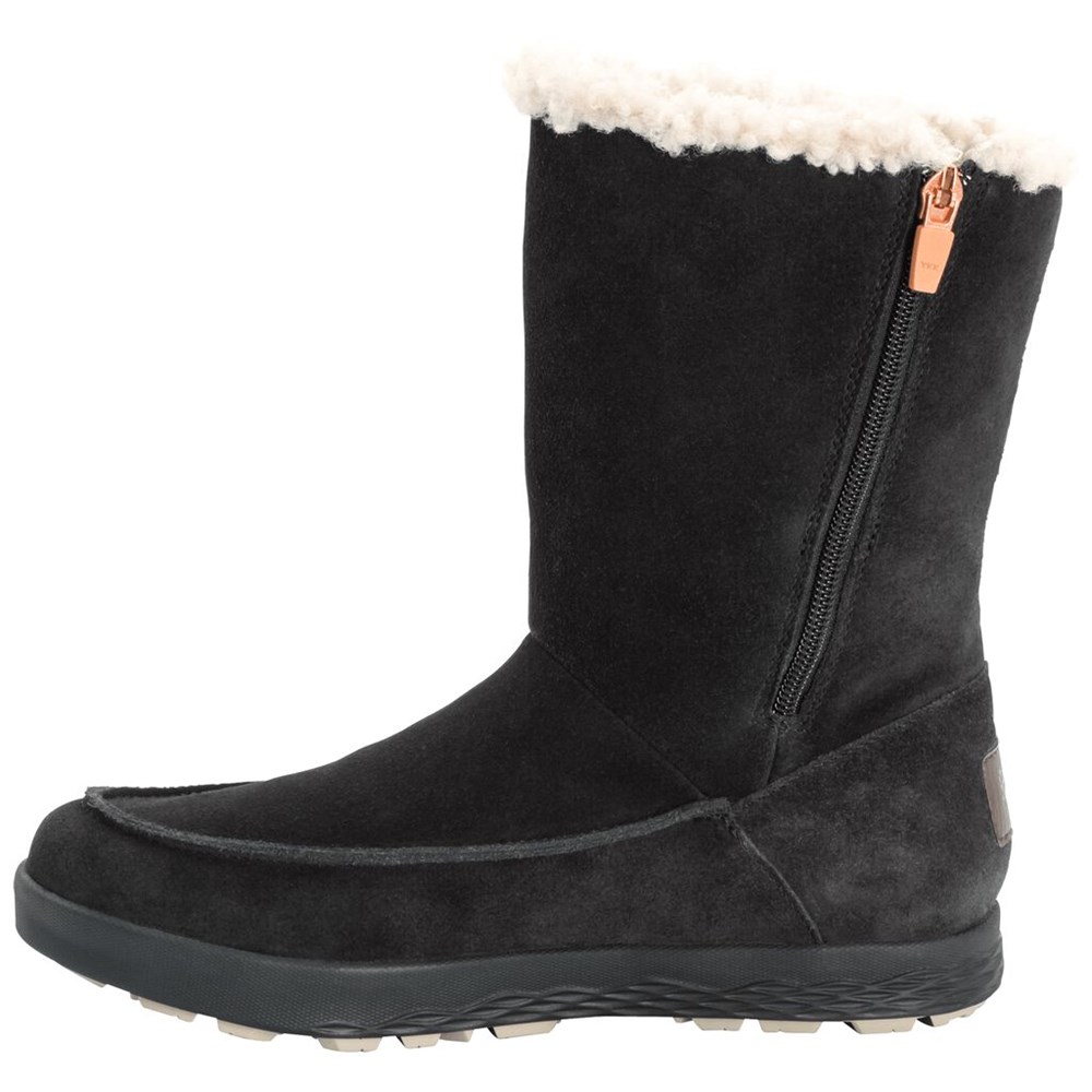 Botas de Invierno Jack Wolfskin Auckland Wt Texapore Mujer Black/Beige | WJ0643871