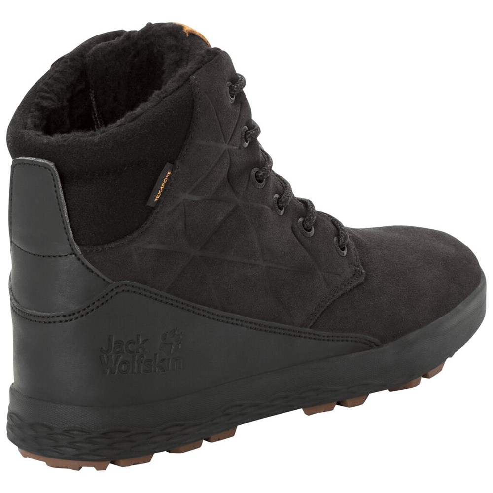 Botas de Invierno Jack Wolfskin Auckland Wt Texapore High Hombre Black/Black | SX1872069