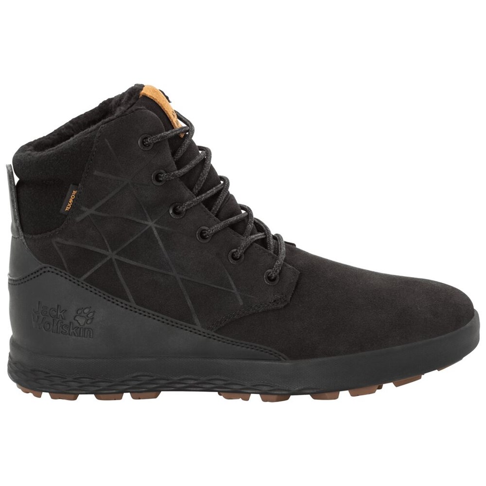 Botas de Invierno Jack Wolfskin Auckland Wt Texapore High Hombre Black/Black | SX1872069