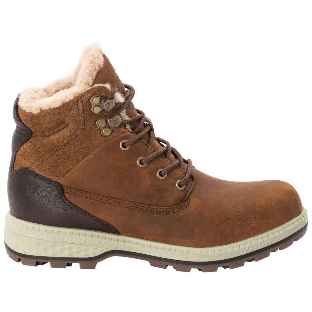 Botas de Invierno Jack Wolfskin Jack Wt Mid Mujer Brown/White | LG8473052