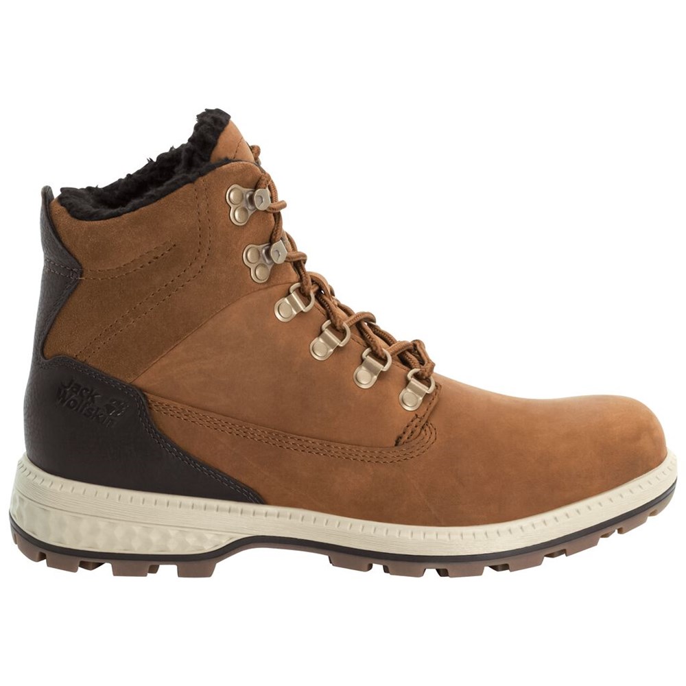 Botas de Invierno Jack Wolfskin Jack Wt Mid Hombre Brown/White | CX0236187