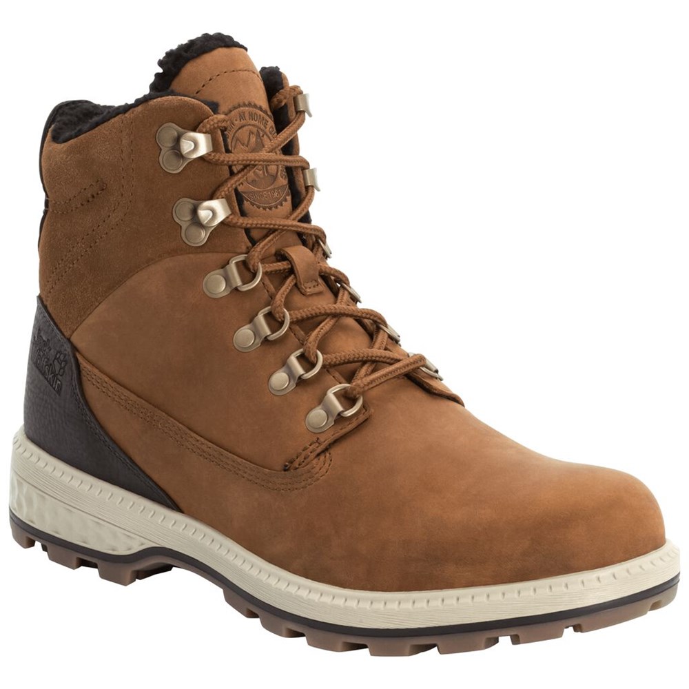 Botas de Invierno Jack Wolfskin Jack Wt Mid Hombre Brown/White | CX0236187