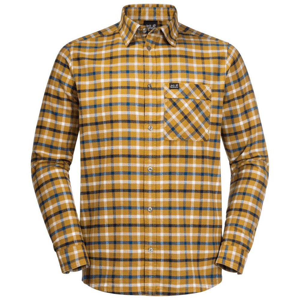 Camisas Jack Wolfskin Fraser Island Hombre Dorados | RG8714369