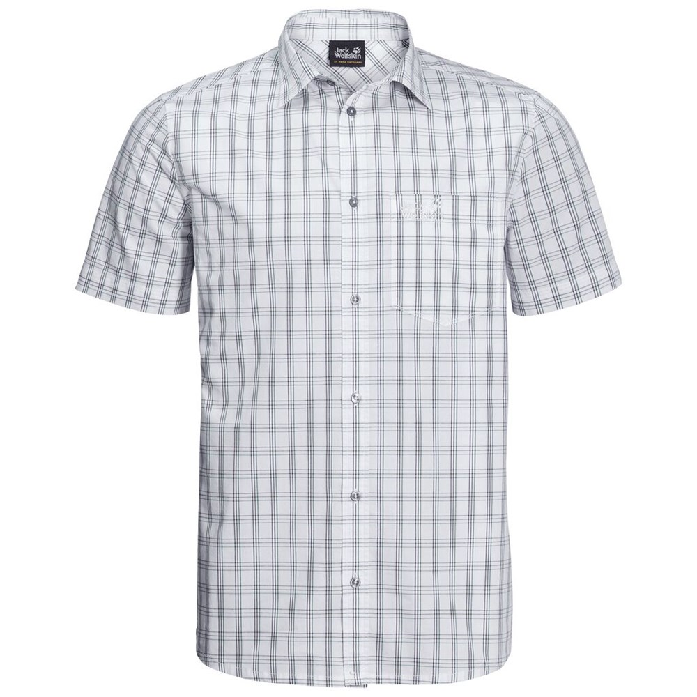 Camisas Jack Wolfskin Hot Springs Hombre Blancos | CW8207156