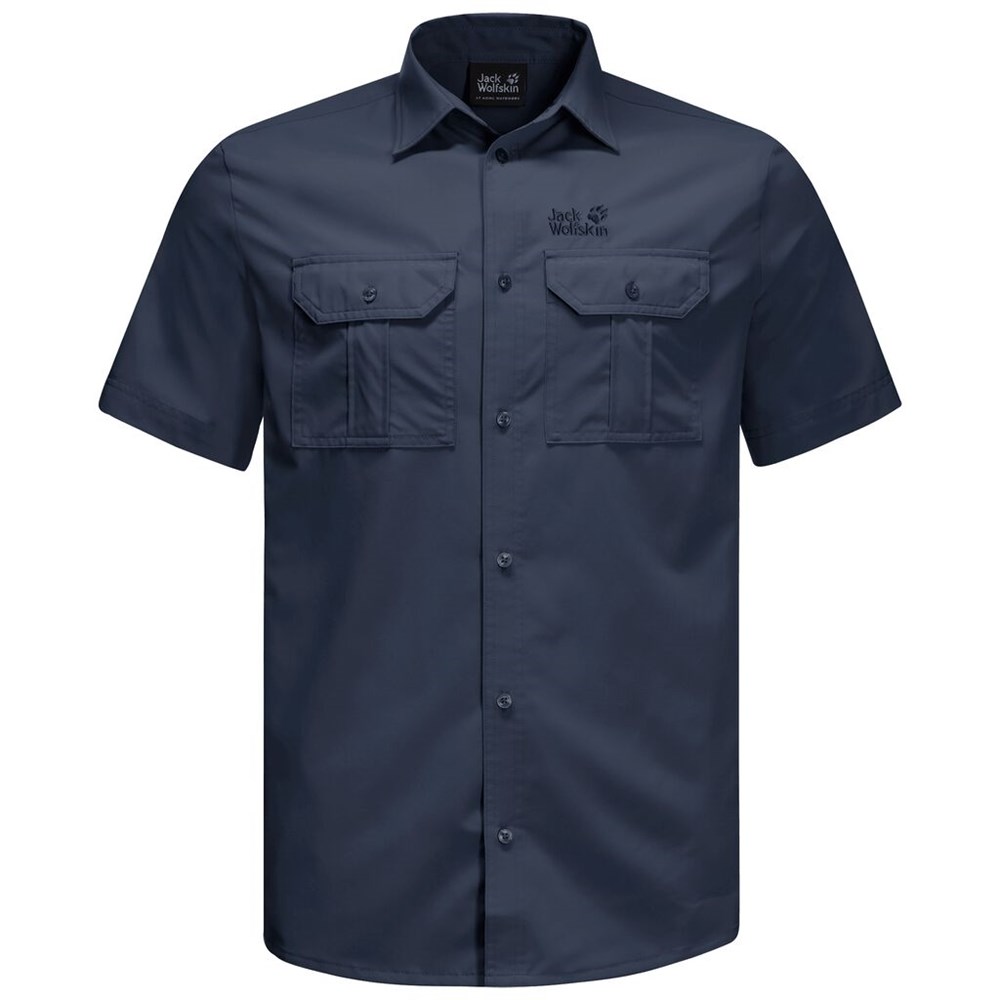 Camisas Jack Wolfskin Kwando River Hombre Azules | OX4795023