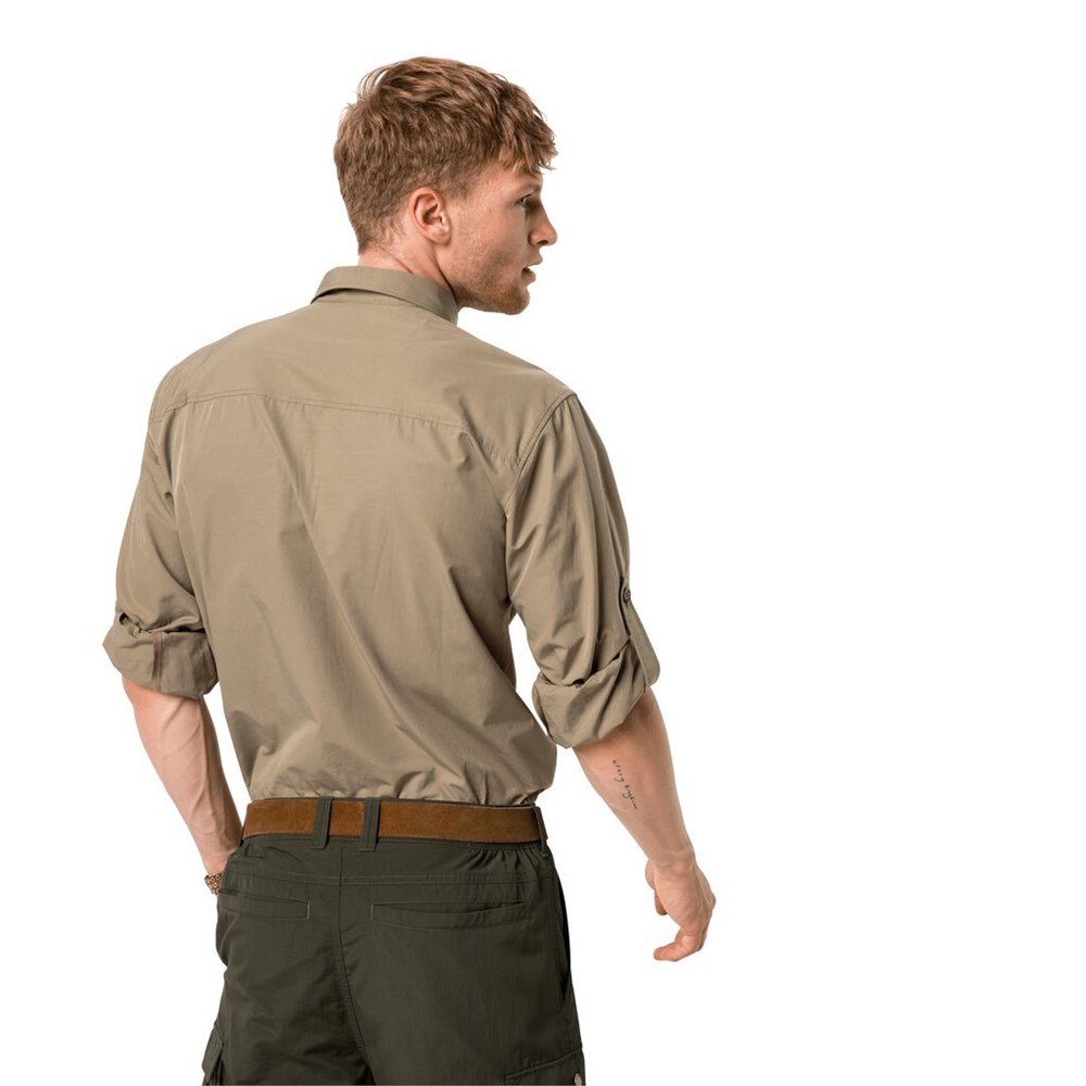 Camisas Jack Wolfskin Lakeside Roll-up Hombre Marrom | BC5863241